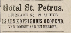 Hotel St.Petrus koffiehuis Bierkade 19 V.Doeselaar 10-10-1880 KB.jpg