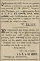 Cafe Klomp N'dijk van W.Klomp naar A.L.F.G.de Groof 1-12-1882 adv.KB.jpg