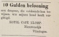 Cafe Klomp 10 gulden beloning adv. 29-1-1880 KB.jpg